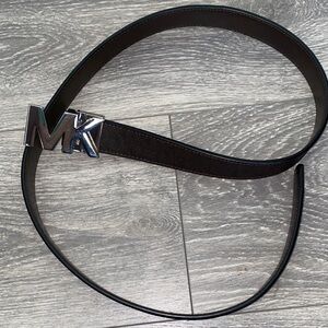 Michael Kors Black and Silver Belt